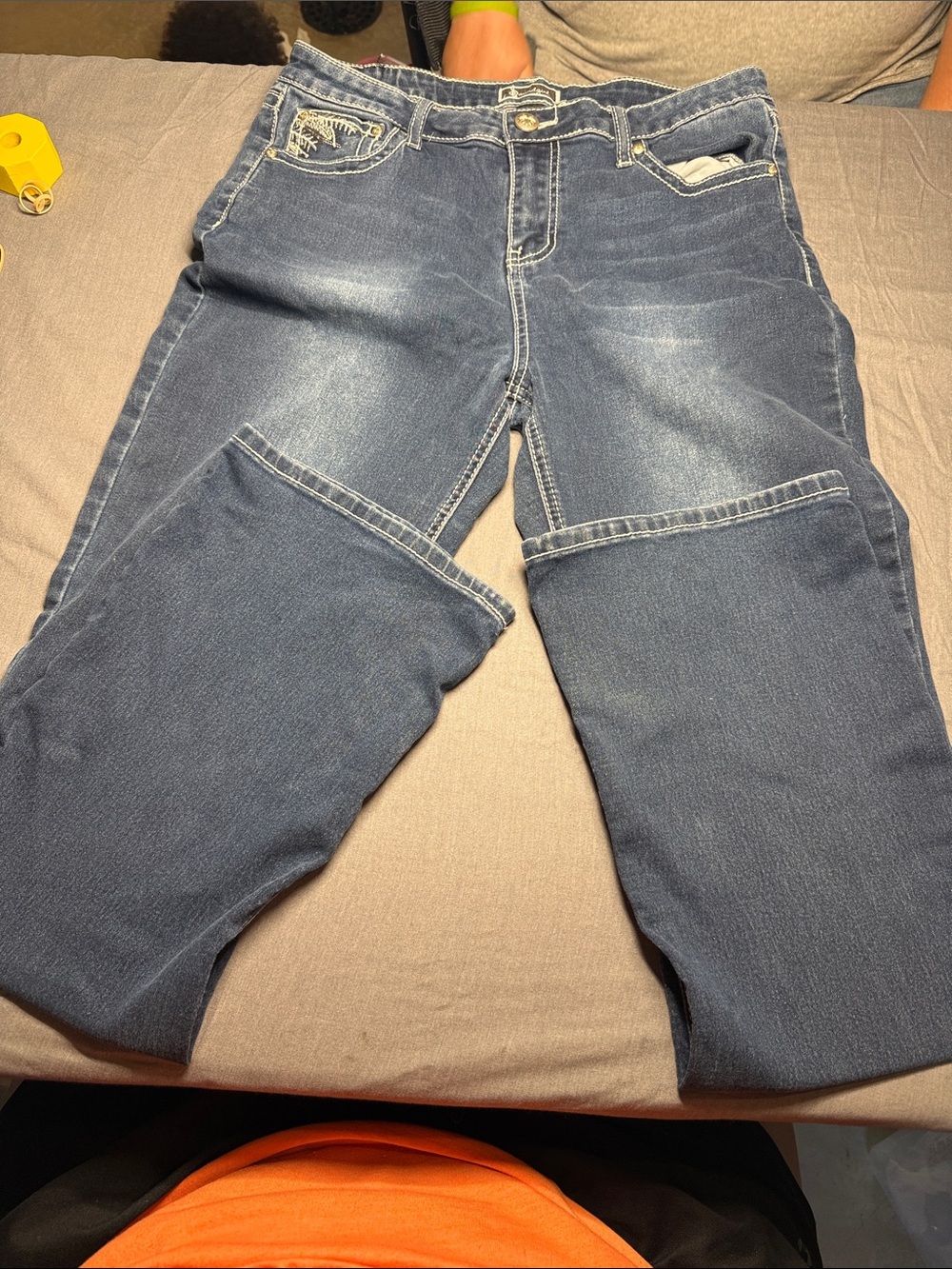 Soundgirl Washed Blue Relaxed Jeans